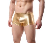 Boxer brillant pour homme, caleçon métallique élastique, boxer sexy taille basse pour homme, pantalon sexy scintillant pour clubwear, caleçon sexy pour vêtements de danse, discothèque, rave, fête