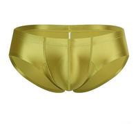 Boxer brillant pour homme - Tissu en nylon élasthanne doux - Convient pour un usage domestique décontracté - Taille L - Vert