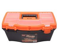 BOXER® Caisse a Outil Complete en plastique 50,8 cm - Malette Outils avec boîte d'assortiment dans le couvercle et insert avec poignée
