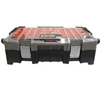 BOXER® Caisse a Outil Vide en Plastique 55,9 cm avec Couvercle Amovible - Malette Outils avec 15 boîtes amovibles intégrées dans le couvercle.