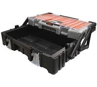 BOXER® Caisse a Outil Vide en Plastique 55,9 cm avec Couvercle Amovible - Malette Outils avec 15 boîtes amovibles intégrées dans le couvercle.