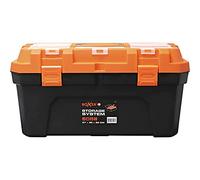 BOXER® Caisse a Outil vide en Plastique 57,1 cm - Malette Outils avec boîte d'assortiment Intégrée dans le couvercle et insert avec poignée