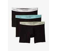 Boxer Calvin Klein Brief Logo noir blanc bleu (3 paires) - M