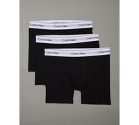 Boxer Calvin Klein Icon Coton Stretch noir blanc 3 unités - S