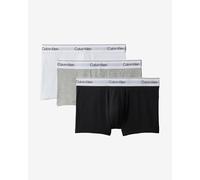 Boxer Calvin Klein Low Icon Coton Stretch noir gris blanc (3 unités) - L