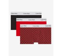 Boxer Calvin Klein Low Rise Logo rouge noir blanc (3 unités) - M