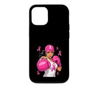 Boxer Cancer du Sein Rose Fighter Girl Coque pour iPhone 12/12 Pro