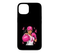 Boxer Cancer du Sein Rose Fighter Girl Coque pour iPhone 13