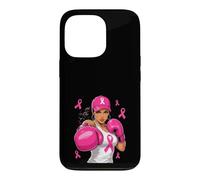 Boxer Cancer du Sein Rose Fighter Girl Coque pour iPhone 13 Pro