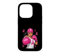Boxer Cancer du Sein Rose Fighter Girl Coque pour iPhone 14 Pro