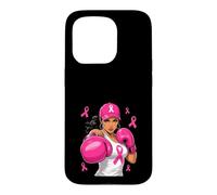 Boxer Cancer du Sein Rose Fighter Girl Coque pour iPhone 15 Pro