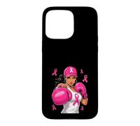 Boxer Cancer du Sein Rose Fighter Girl Coque pour iPhone 15 Pro Max