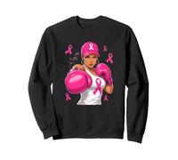 Boxer Cancer du Sein Rose Fighter Girl Sweatshirt