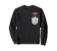 Boxer Chien dans la Poche drôle Mignon Animal de Compagnie Sweatshirt