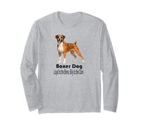 Boxer Chien fidèle à l'os Stupide au cœur Style Animal de Compagnie Manche Longue