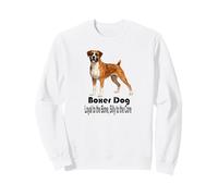 Boxer Chien fidèle à l'os Stupide au cœur Style Animal de Compagnie Sweatshirt