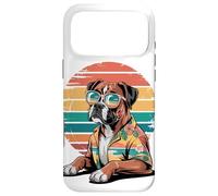 Boxer Chien Lunettes De Soleil Hawaï Plage Été Coque pour iPhone 17 Pro Max