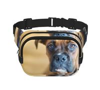 Boxer Chiens Chiots Animaux de Compagnie Chiens,Sac Banane carré Double Couche, Sac de Poitrine