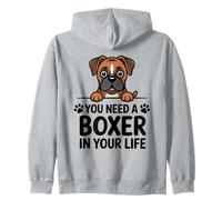 Boxer Chiens Mignons Chiots Animaux Animaux Sweat à Capuche