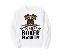 Boxer Chiens Mignons Chiots Animaux Animaux Sweatshirt