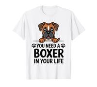 Boxer Chiens Mignons Chiots Animaux Animaux T-Shirt