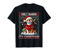 Boxer Christmas Tree Lights Decorations Dog Lover Xmas T-Shirt