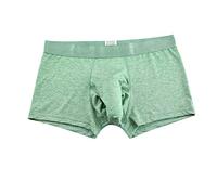 Boxer classique pour homme avec poche d'éléphant - Boxer classique et coquin - Amélioration du nez d'éléphant - En coton - Confortable - Entraînement - Sports salopes, Vert, M