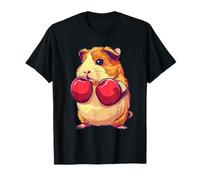 Boxer Cochon d'Inde avec Gants de Boxe Kickboxing T-Shirt