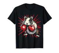 Boxer Cochon d'Inde avec Gants de Boxe Kickboxing T-Shirt