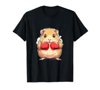 Boxer Cochon d'Inde avec Gants de Boxe Kickboxing T-Shirt