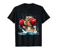 Boxer Cochon d'Inde avec Gants de Boxe Kickboxing T-Shirt