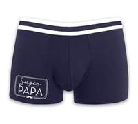 boxer coton super papa bleu adulte - sud trading cd5970vxl | Bleu