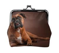 Boxer couché Cool,Porte-Monnaie en Cuir PU, Petit Portefeuille, Pochette à Monnaie avec Fermoir Baiser