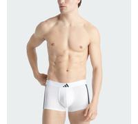 Boxer court taille basse 3 bandes coton Active Flex (lot de 2) Black / White L