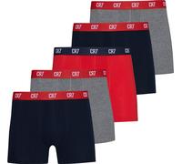 Boxer cr7 hommes cristiano ronaldo boxershort 5-pack gris-marine-rouge mix m.
