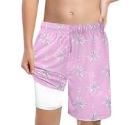 Boxer De Bain Enfant Garcon - Short de Bain imprimé pour garçon avec Ceinture à Lacets Coupe Haute et Confortable pour activités Estivales