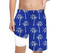 Boxer De Bain Enfant Garcon - Short de Bain imprimé pour garçon avec Ceinture à Lacets Coupe Haute et Confortable pour activités Estivales