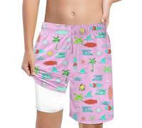 Boxer De Bain Enfant Garcon - Short de Bain imprimé pour garçon avec Lacets Ajustables Coupe Haute et Confortable pour activités Nautiques