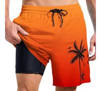 Boxer de Bain Homme Confortable avec Poches Zippées, Short De Plage Hawaïen à Séchage Rapide, Parfait pour Sports Nautiques, Piscine et Loisirs, Maillot de Bain Léger