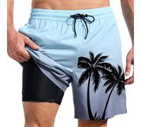 Boxer De Bain Homme Short Sport Fitness Respirant 2 en 1 Court avec Zip Poche Xxs-5xl Shorts Étanche Séchage Rapide Maillot 2025 Aquatique Express in Plage Compression