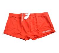 Boxer de bain pour homme avec tissu extensible respirant et design croisé sur le devant, adapté pour la natation et les activités de plage avec un confort amélioré (L rouge)