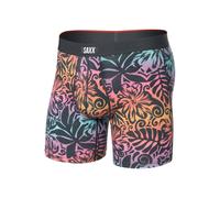 Boxer de bain pour homme Saxx Vibe Xtra Boxer Brief Fly Surf Flowers-Ebony S