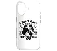 Boxer de Boxe « A Punch A Day Keeps The Stress Away » Coque pour iPhone 17