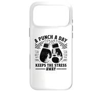 Boxer de Boxe « A Punch A Day Keeps The Stress Away » Coque pour iPhone 17 Pro Max