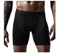 Boxer de compression taille haute pour homme - Boxer amincissant sans braguette - Microfibre douce - Séchage rapide - Sous-vêtements de sport à séchage rapide, Noir , 3XL