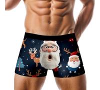 Boxer De Noel Homme Homme Hommes 100 Fantaisie Personnalise Vetements Rigolo Ample Push Fessier Fine Polyamide Elephant Fluorescent L Culotté Hernie Invisible Massage