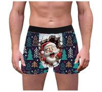 Boxer de Noël pour homme avec imprimé amusant - Sous-vêtements confortables et doux - Respirant - Ajustement idéal - Un cadeau pour mon ami, b, XL