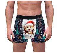 Boxer de Noël pour homme avec imprimé amusant - Sous-vêtements confortables et doux - Respirant - Ajustement idéal - Un cadeau pour mon ami, a, XL