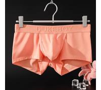 Boxer décontracté en coton pour homme avec design ouvert sur le devant pour un confort tout au long de la journée (M, rose)