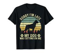 Boxer Désolé Je suis en Retard, Mon Chien était Assis sur Moi T-Shirt Graphique avec Valeur
